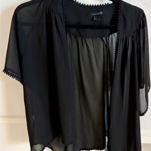 Forever 21 Black Sheer Top